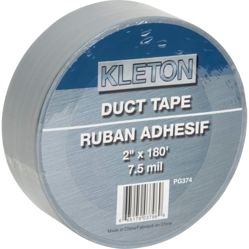 Utility Grade Duct Tape, 7.5 mils, Silver, 50 mm (2") x 55 m (180') Helyx Safety & Industrial Supplies