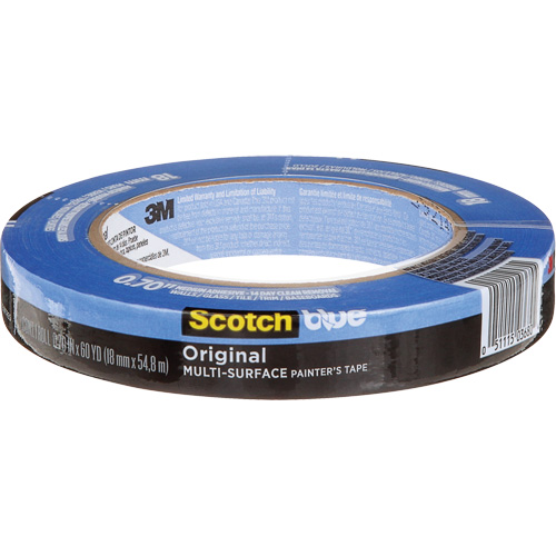 ScotchBlue Original Multi-Surface Painter's Tape 2090, 18 mm (3/4") x 54.8 m (180'), Blue Helyx Safety & Industrial Supplies