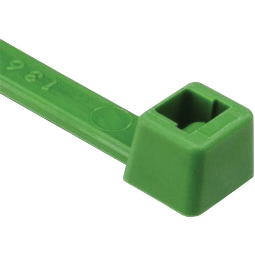 Attaches de c&acirc;bles s&eacute;rie T, Longueur 8", R&eacute;sistance &agrave; la traction 50 lb, Vert Helyx Safety & Industrial Supplies