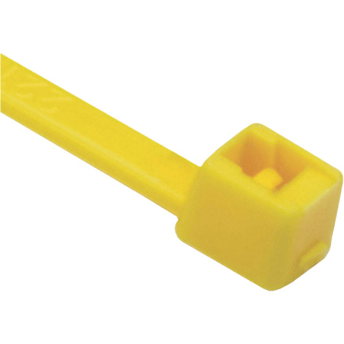 T Series Cable Ties, 8" Long, 50 lbs. Tensile Strength, Yellow Helyx Safety & Industrial Supplies