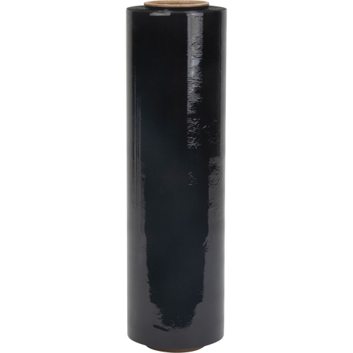Stretch Wrap, 80 Gauge (20.3 micrometers), 18" x 1500', Opaque Black Helyx Safety & Industrial Supplies
