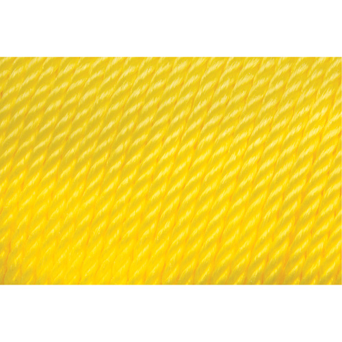 1/4" Braided Yellow Rope, Polypropylene, 1300' Helyx Safety & Industrial Supplies