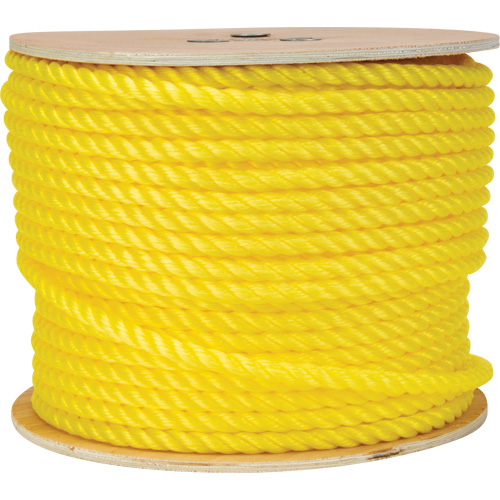 1/2" Braided Yellow Rope, Polypropylene, 335' Helyx Safety & Industrial Supplies