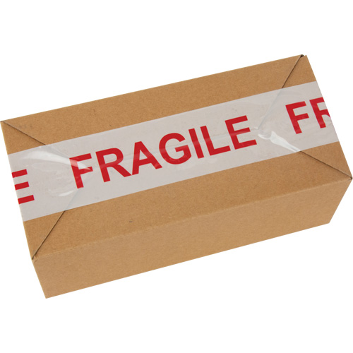 "Fragile" Box Sealing Tape, Hot Melt Adhesive, 2 mils, 48 mm (2") x 100 m (328') Helyx Safety & Industrial Supplies