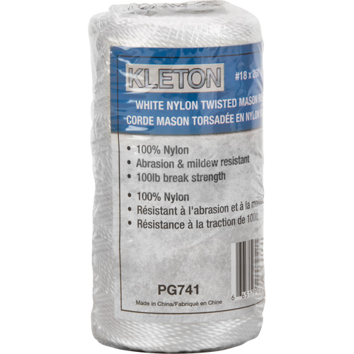 #18 Twisted Mason Rope, Nylon, 260' Helyx Safety & Industrial Supplies