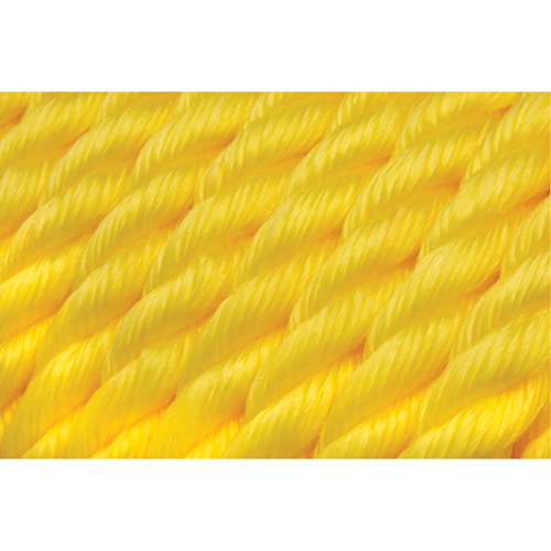 Corde jaune tress&eacute;e, Polypropyl&egrave;ne, 300' Helyx Safety & Industrial Supplies