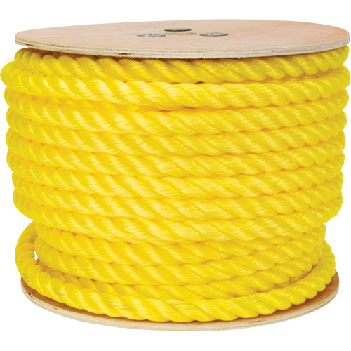 Braided Yellow Rope, Polypropylene, 144' Helyx Safety & Industrial Supplies