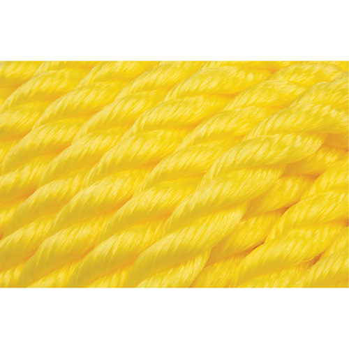 Braided Yellow Rope, Polypropylene, 144' Helyx Safety & Industrial Supplies