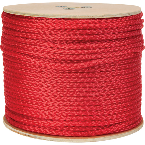 Corde rouge tress&eacute;e, Polypropyl&egrave;ne, 500' Helyx Safety & Industrial Supplies