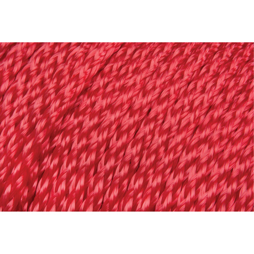 Corde rouge tress&eacute;e, Polypropyl&egrave;ne, 500' Helyx Safety & Industrial Supplies