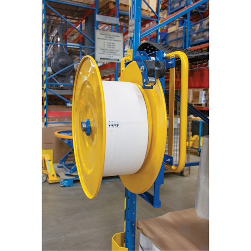 Strapping Dispenser, Polyester/Steel/Polypropylene Straps, 16"/8" Core Dia., 3"/8"/6" Roll Width Helyx Safety & Industrial Supplies