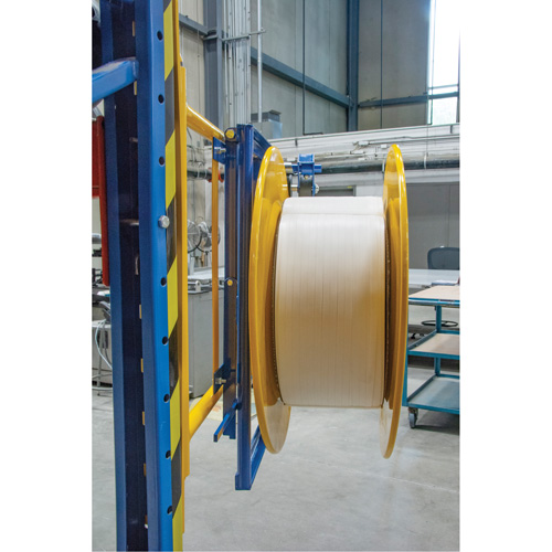 Strapping Dispenser, Polyester/Steel/Polypropylene Straps, 16"/8" Core Dia., 3"/8"/6" Roll Width Helyx Safety & Industrial Supplies