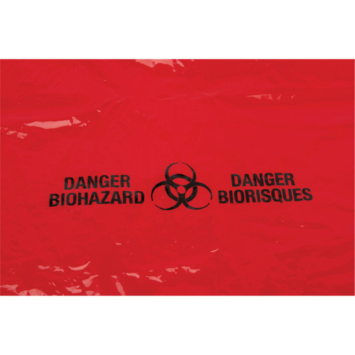 Waste Bags, Bio-Hazard, 38" L x 30" W, 2 mils Helyx Safety & Industrial Supplies