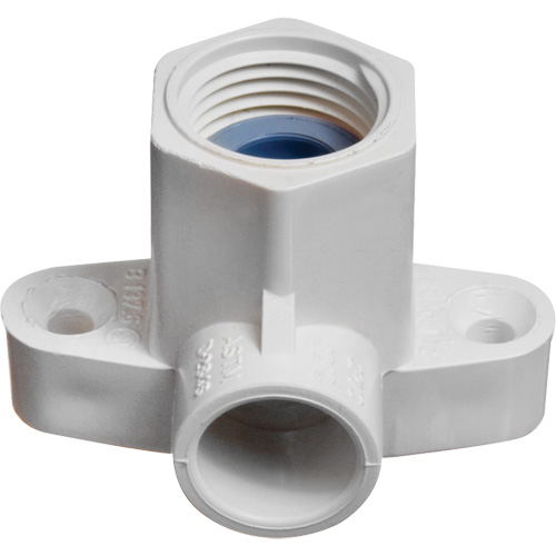 Raccord coude applique Flowguard Gold, Noeud x FPT, PVC-C, 1/2" Helyx Safety & Industrial Supplies