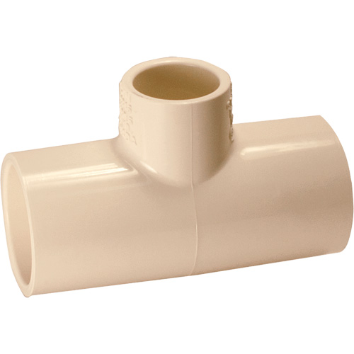 Raccord en T Flowguard Gold, R&eacute;ducteur, PVC-C, 1-1/4" x 1" x 1/2" Helyx Safety & Industrial Supplies