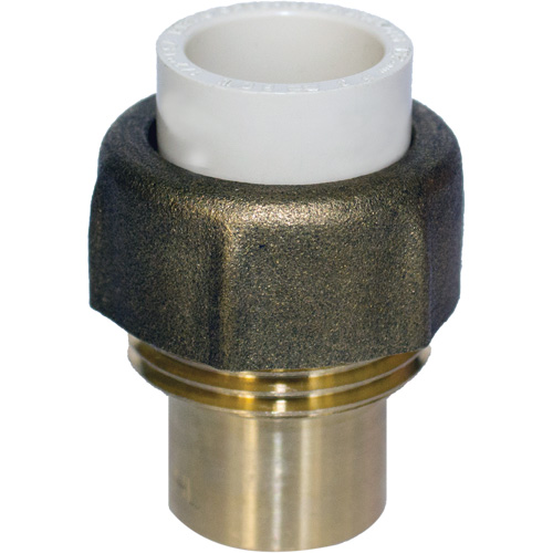 Raccord union, 1" x 3/4", PVC-C, Embout femelle x bras&eacute; Helyx Safety & Industrial Supplies