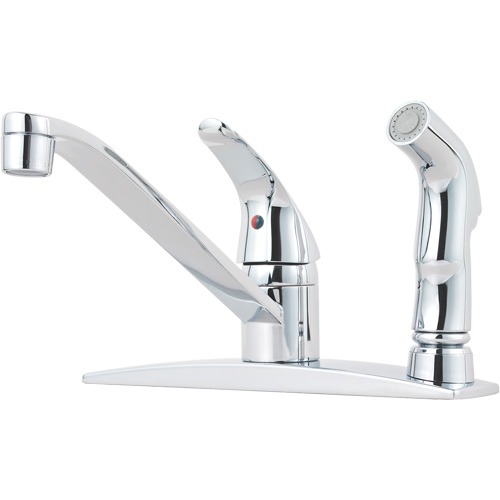 Robinet de cuisine avec pulv&eacute;risateur s&eacute;rie Pfirst Helyx Safety & Industrial Supplies