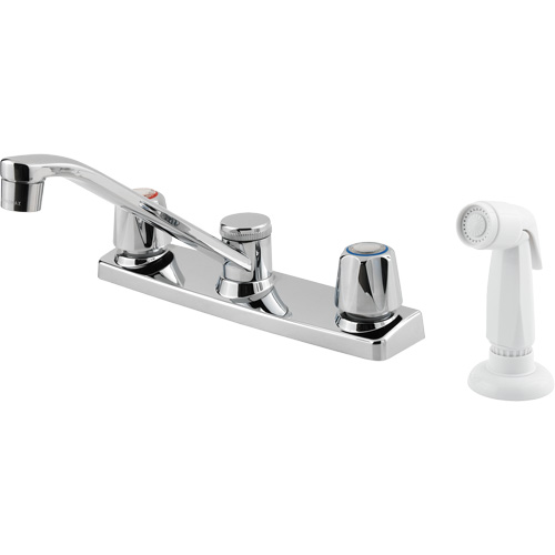Robinet de cuisine avec pulv&eacute;risateur s&eacute;rie Pfirst Helyx Safety & Industrial Supplies