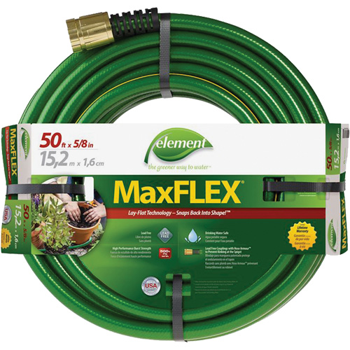 Element&reg; MaxFlex&reg; Hose, Copolymer, 5/8" dia. x 50' Helyx Safety & Industrial Supplies