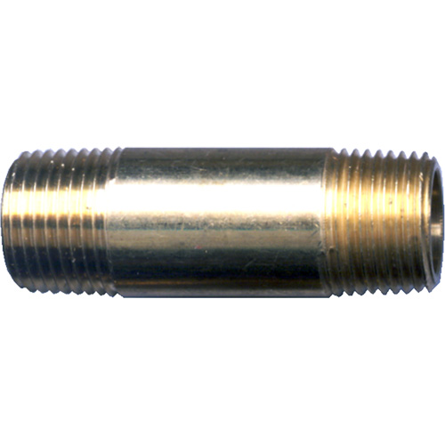 Long Pipe Nipple, Brass, 1/4", NPT x NPT Helyx Safety & Industrial Supplies