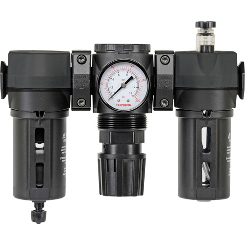 Filter, Regulator & Lubricator Modulair 300 with Manual Drain & Standard Bowl, 3/8" NPTF Helyx Safety & Industrial Supplies