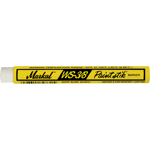 B&acirc;ton de peinture WS-3/8 Paintstik, B&acirc;ton plein, Blanc Helyx Safety & Industrial Supplies
