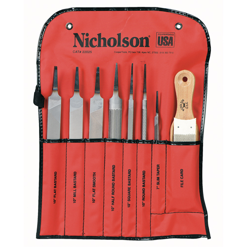 8-Piece Machinist File Set, 8 Pcs Helyx Safety & Industrial Supplies