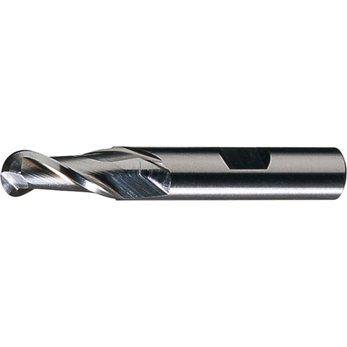 CLEVELAND Centre Cutting Ball Nose Single End Finishers, 1/8" Dia., 2 Flutes, High Speed Steel Helyx Safety & Industrial Supplies