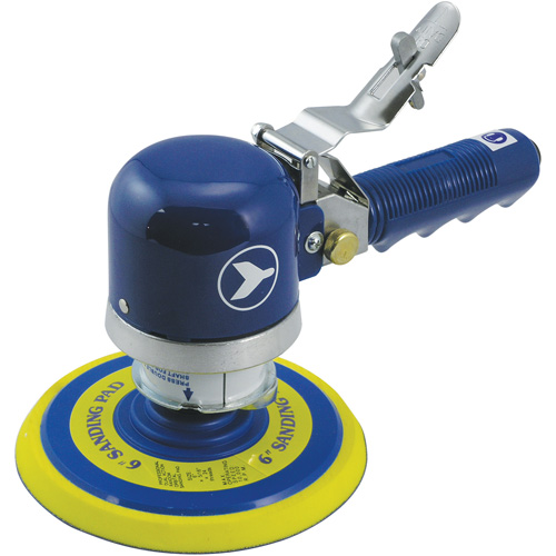 Ponceuse orbitale al&eacute;atoire silencieuse &agrave; double action et &agrave; usage intensif, Dia 6", Entr&eacute;e 1/4" NPT, 10000 Tr/min Helyx Safety & Industrial Supplies
