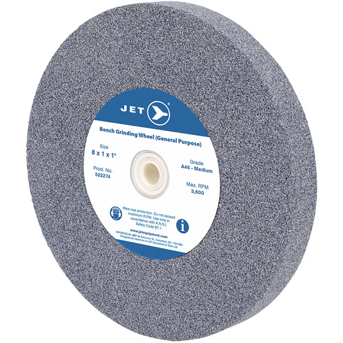 A810M General Purpose Bench Grinding Wheel, 8" x 1", 1" Arbor Helyx Safety & Industrial Supplies