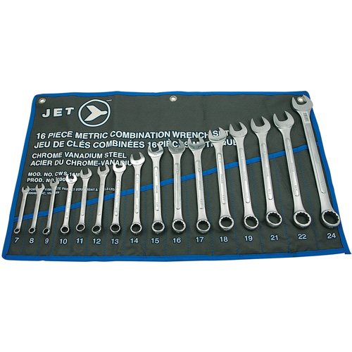 CWS-16M Raised Panel Wrench Set, Combination, 16 Pieces, Metric Helyx Safety & Industrial Supplies