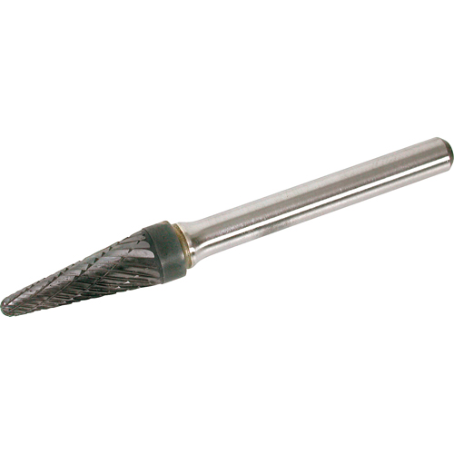 Solid Carbide Burr, SL-1, 1/4" Dia., 1/4" Shank, 5/8" Depth of Cut Helyx Safety & Industrial Supplies