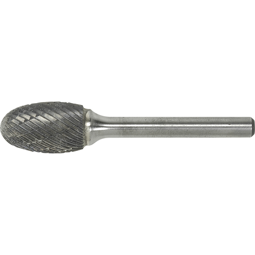 Solid Carbide Burr, SE-1, 1/4" Dia., 1/4" Shank, 3/8" Depth of Cut Helyx Safety & Industrial Supplies