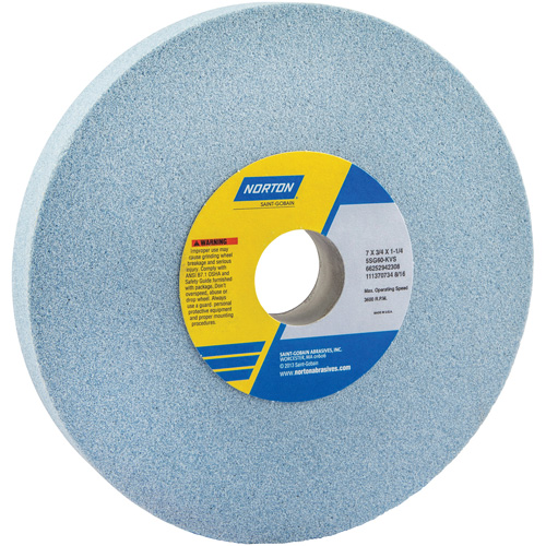 Tool Room Wheel, Type 01, Ceramic Alumina, 7" x 3/4" Helyx Safety & Industrial Supplies