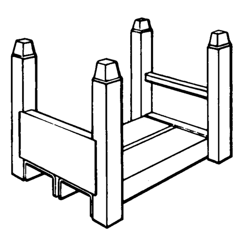 Supports empilables mobiles, 15" la x 22" p, Capacit&eacute; de 5600 lb Helyx Safety & Industrial Supplies