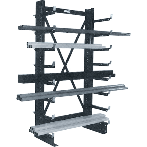 Rayonnage en porte-&agrave;-faux simple Minitree, 36" la x 76-3/16" h Helyx Safety & Industrial Supplies