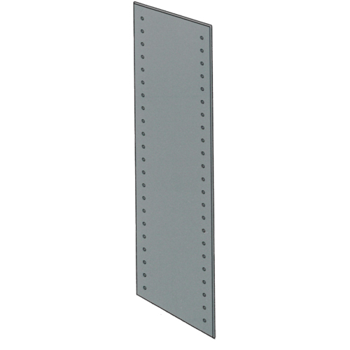 Slotted Angle End Panel, 84" H, 18" D, Galvanized Steel Helyx Safety & Industrial Supplies