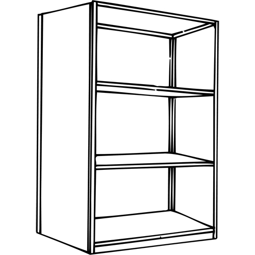 Interlok Shelving Unit, Steel, Boltless, 800 lbs. Capacity, 36" W x 76" H x 24" D Helyx Safety & Industrial Supplies