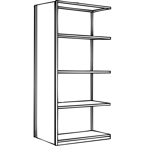 Interlok Shelving Unit, Steel, Boltless, 800 lbs. Capacity, 36" W x 100" H x 24" D Helyx Safety & Industrial Supplies