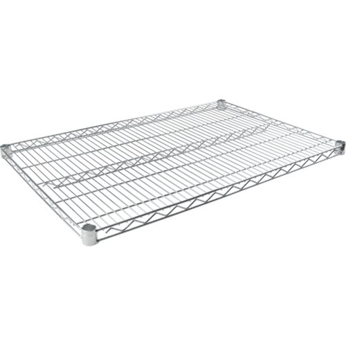 Tablette en treillis chromat&eacute; &agrave; usage standard, 36" la x 18" p, Capacit&eacute; de 500 lb Helyx Safety & Industrial Supplies