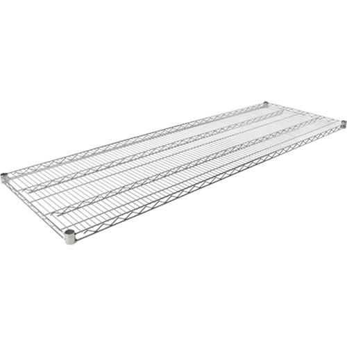 Tablette en treillis pour &eacute;tag&egrave;re robuste en treillis chromat&eacute;, 60" la x 18" p, Capacit&eacute; de 600 lb Helyx Safety & Industrial Supplies