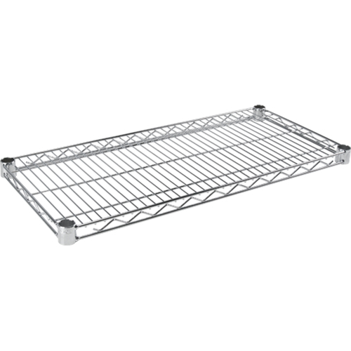 Tablette en treillis pour &eacute;tag&egrave;re robuste en treillis chromat&eacute;, 30" la x 14" p, Capacit&eacute; de 800 lb Helyx Safety & Industrial Supplies