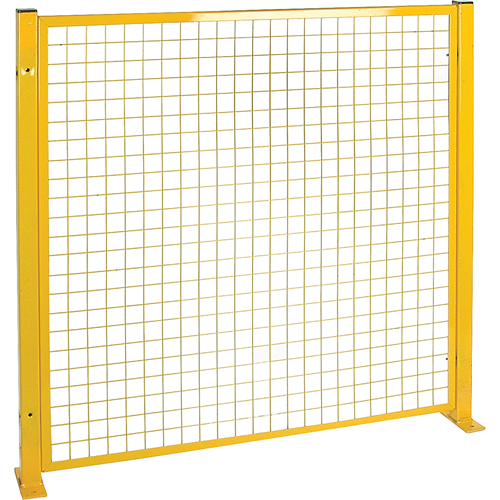 Mesh Style Perimeter Guard, 4' H x 4' W, Yellow Helyx Safety & Industrial Supplies