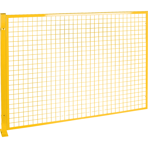 Mesh Style Perimeter Guard, 4' H x 8' W, Yellow Helyx Safety & Industrial Supplies