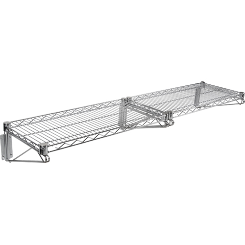 Ensemble d'&eacute;tag&egrave;re murale en treillis, Double Support, 200 lb Capacit&eacute;, 14" p Helyx Safety & Industrial Supplies