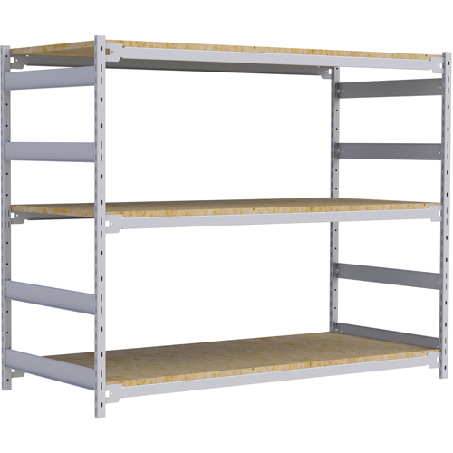 Wide Span Record Storage Shelving, Steel, 3 Shelves, 72" W x 32" D x 60" H Helyx Safety & Industrial Supplies