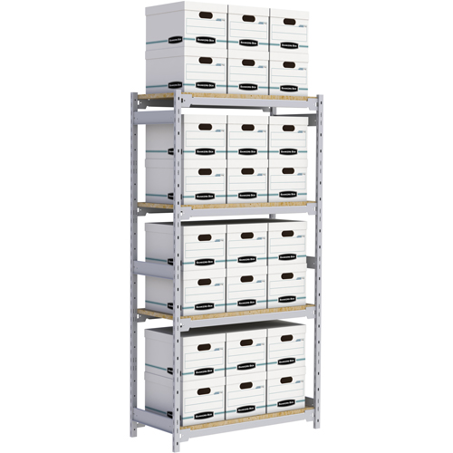 &eacute;tag&egrave;re-classeur de grande largeur, Acier, 4 Tablettes, 42" la x 18" p x 84" h Helyx Safety & Industrial Supplies