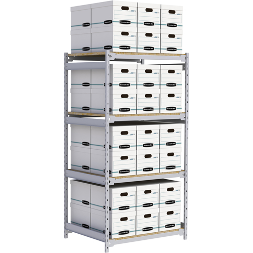 &eacute;tag&egrave;re-classeur de grande largeur, Acier, 4 Tablettes, 42" la x 32" p x 84" h Helyx Safety & Industrial Supplies