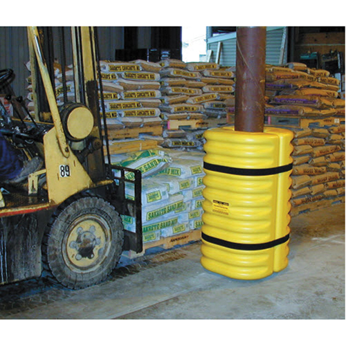 Protecteur de colonne, Ouverture int&eacute;rieure 10", 24" lo x 24" la x 42" h, Orange Helyx Safety & Industrial Supplies