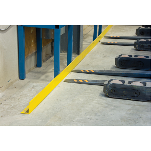 Floor Angle Guard Rails, Steel, 60" L x 5" H, Yellow Helyx Safety & Industrial Supplies